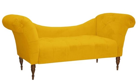 خرید کاناپه راحتی کلاسیک زرد